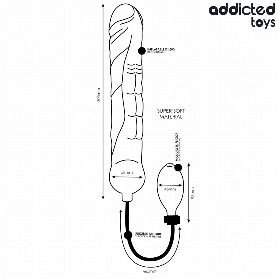 Addicted Toys Dildo Gonfiabile XL punto P regolabile