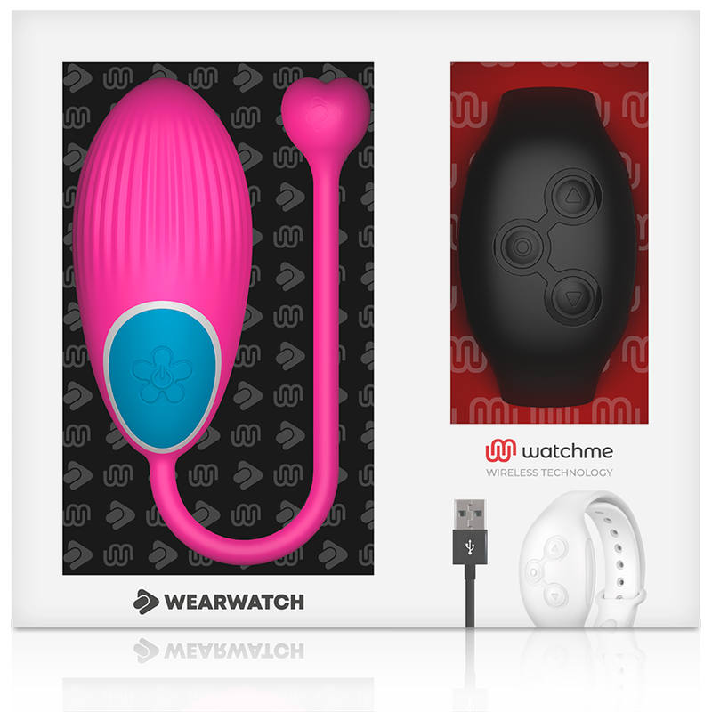 Wearwatch Egg ovetto vibrante fucsia nero telecomando orologio