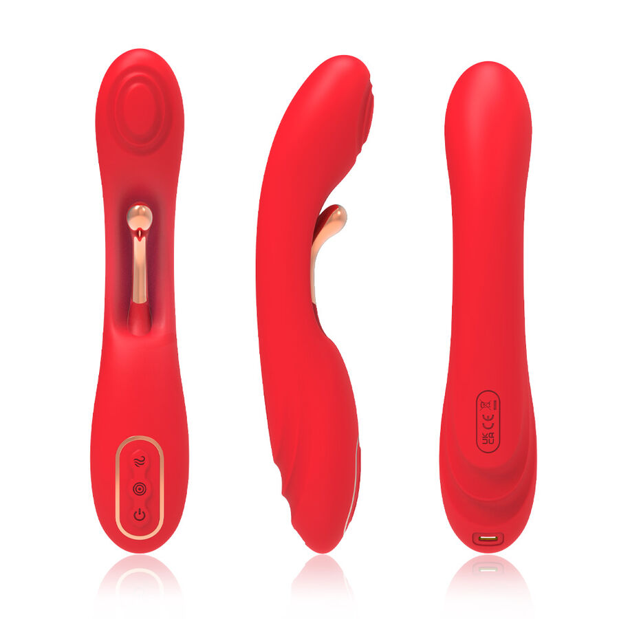 Armony Lingua Oscillante Duo vibratore Rosso punto G