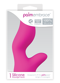 Palm Power Embrace testina massaggiatore silicone rosa