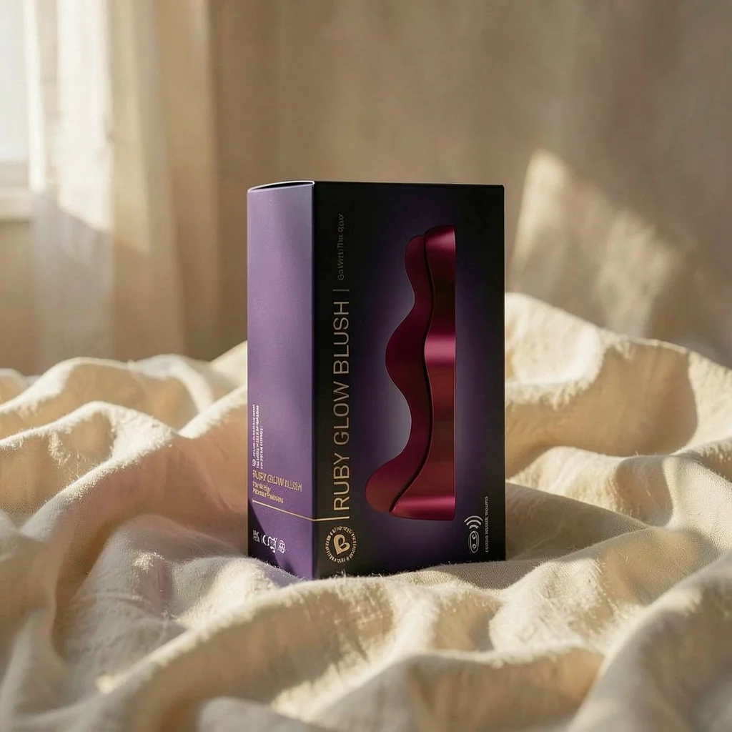 Rocks-Off Ruby Glow vibratore mani libere rosso telecomando