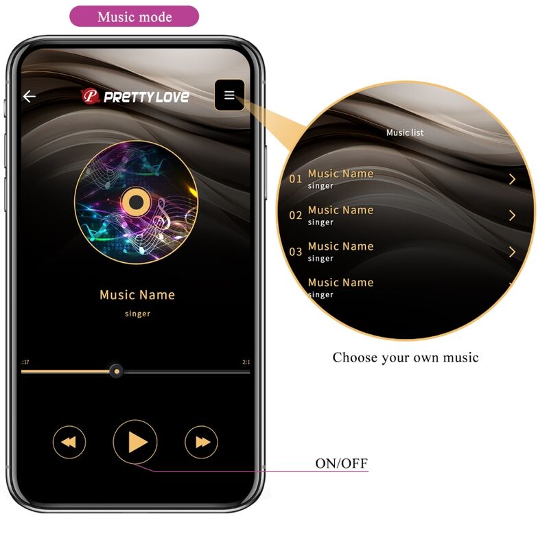 Pretty Love Catalina vibratore indossabile app viola