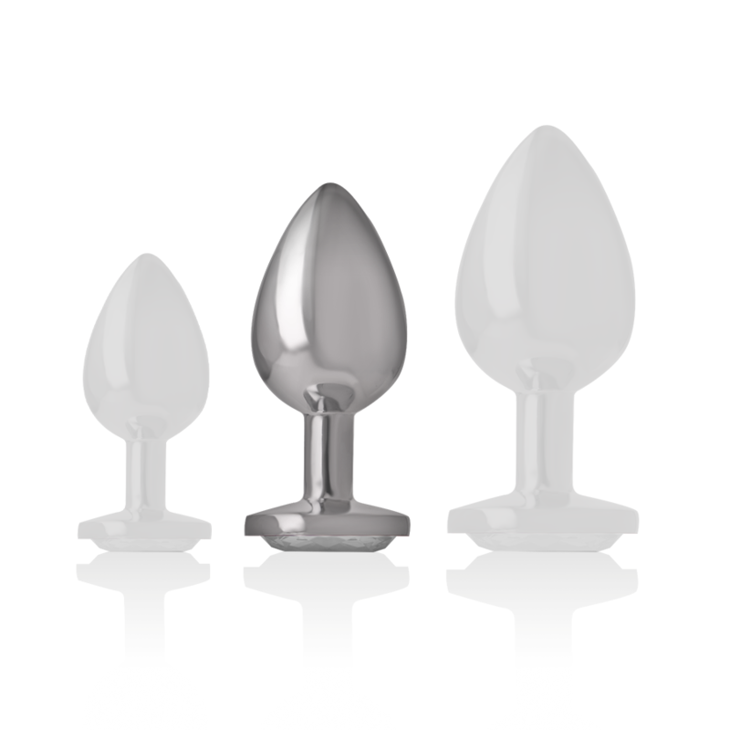 Intense Gioiello Argento M plug anale in metallo 8 cm