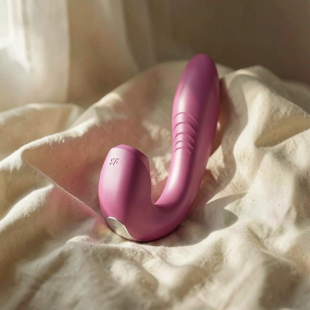 Satisfyer Sunray vibratore doppia stimolazione rosso Flex