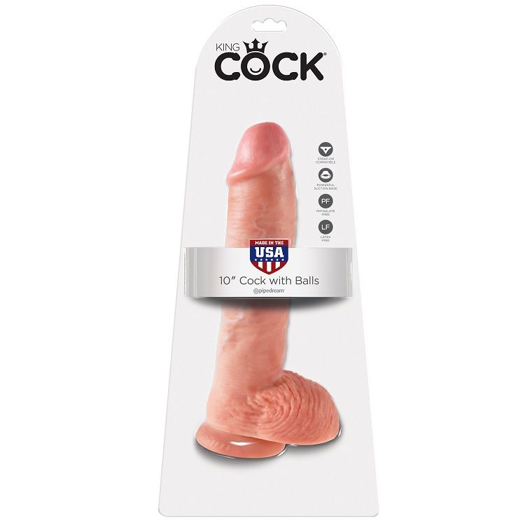 Pipedream King Cock 25,4 cm dildo realistico Flesh ventosa
