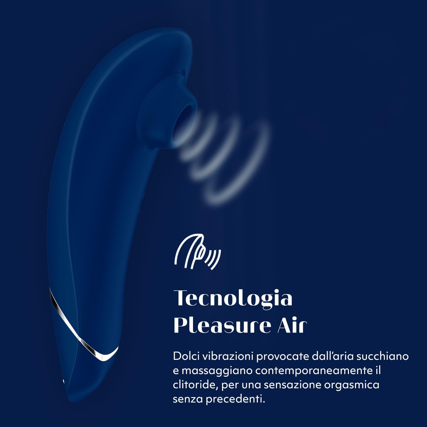 Womanizer Premium 1 stimolatore clitorideo blu 12 intensità