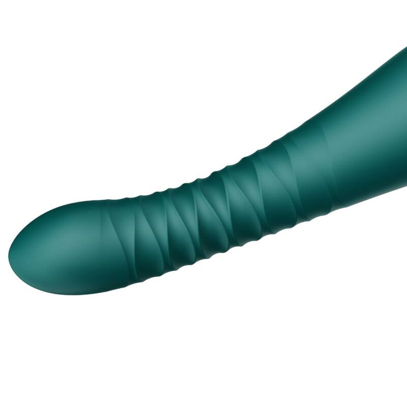 Zalo King Thruster vibratore spingente verde con app