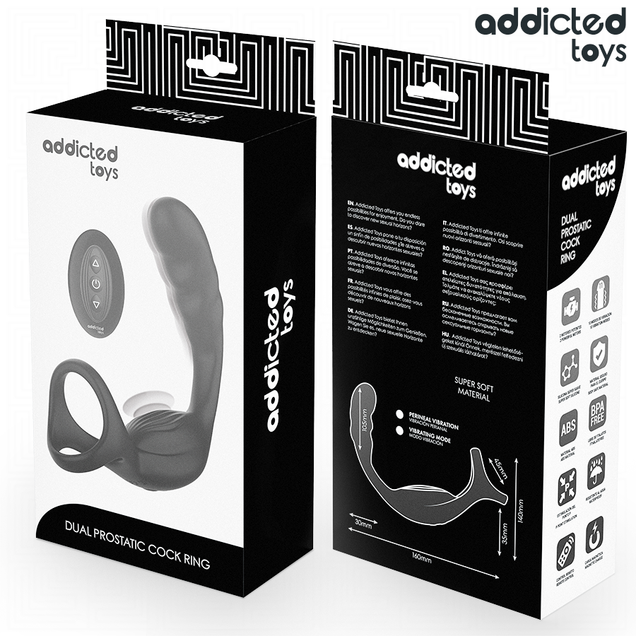 Addicted Toys Doppio Anello prostatico vibrante 2 motori