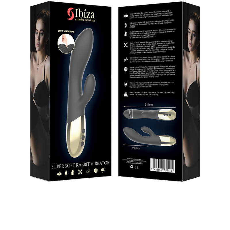 Ibiza Supersoft Rabbit vibratore rabbit extra morbido