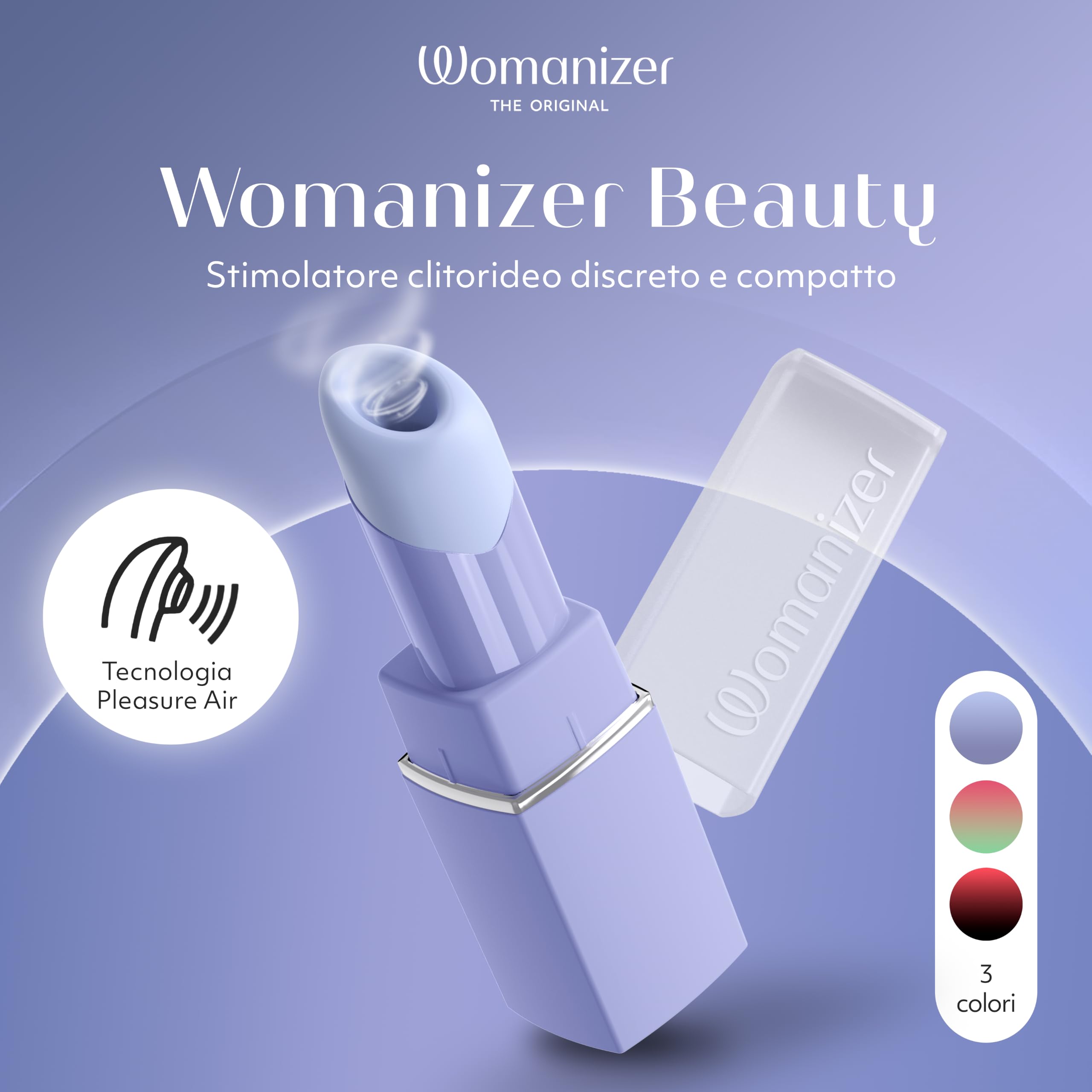 Womanizer Beauty stimolatore clitorideo lilla 6 intensità