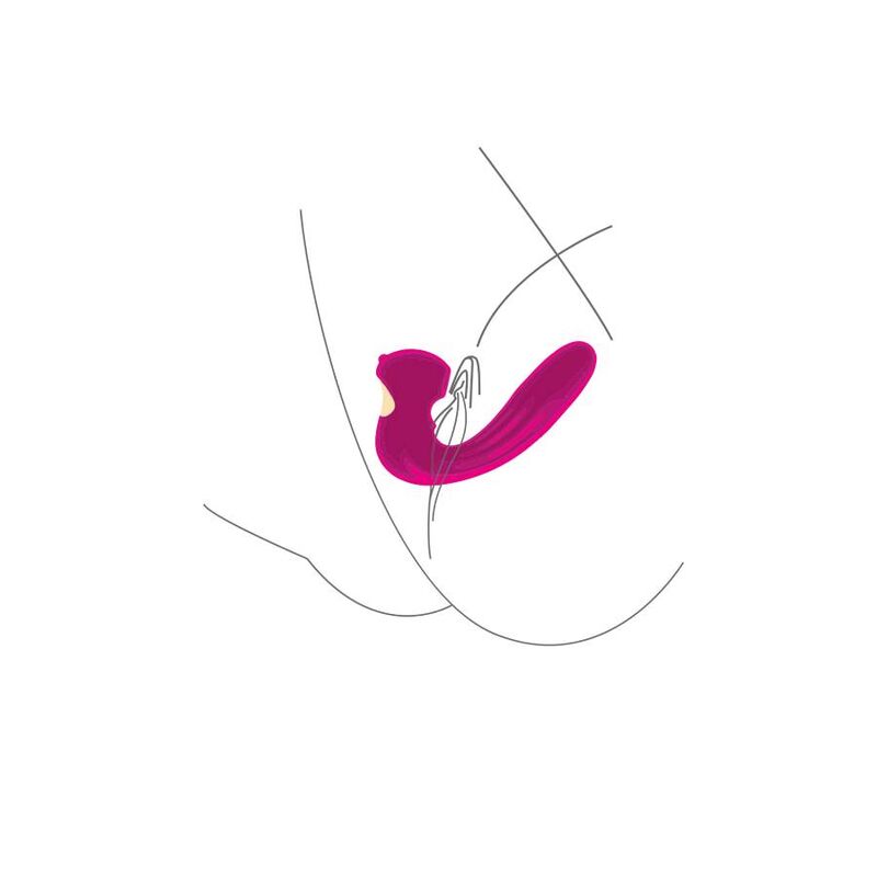 Xocoon Celestial Love Vibe stimolatore fucsia 2 motori