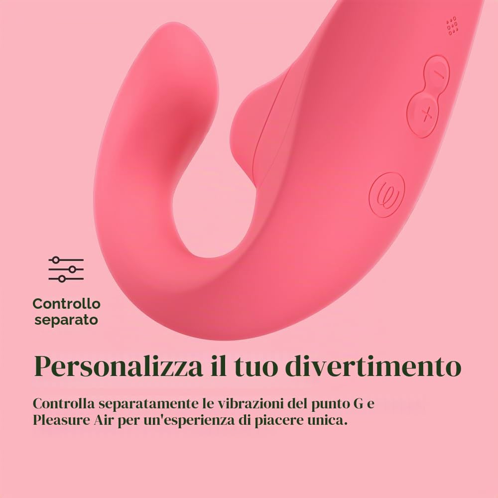 Womanizer Blend vibratore rabbit rosa doppia stimolazione