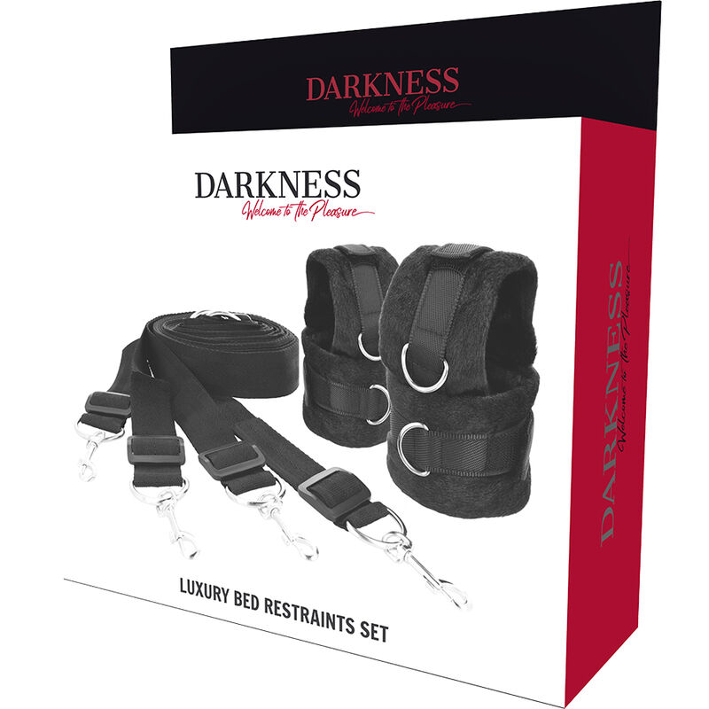 Darkness Set Cinghie da Letto kit bondage neoprene 4 punti