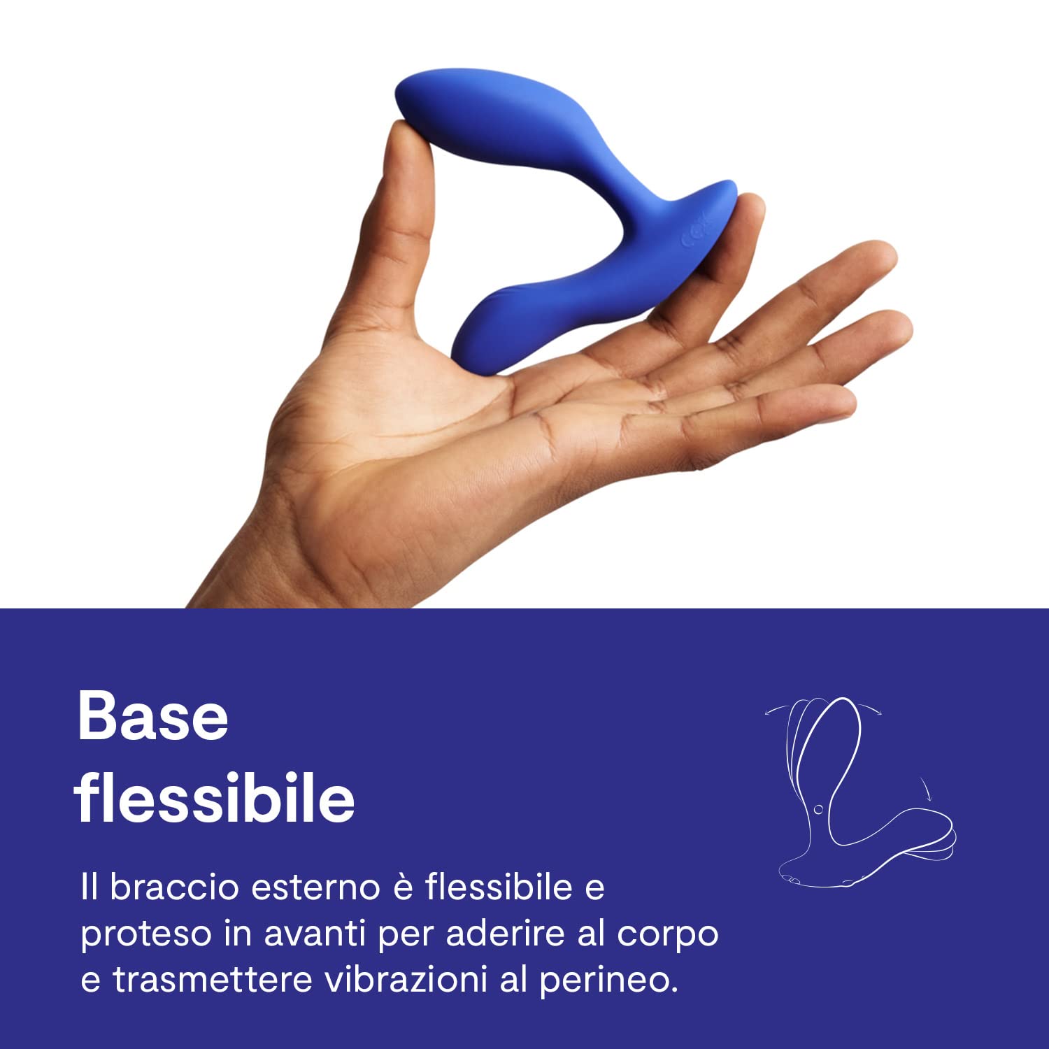 We-Vibe Vector+ plug anale prostata blu app
