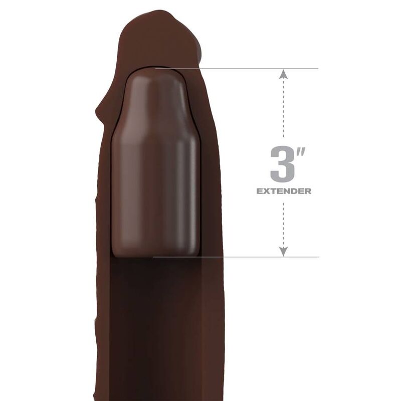 Fantasy X-Tensions Elite guaina fallica marrone 17,78 cm