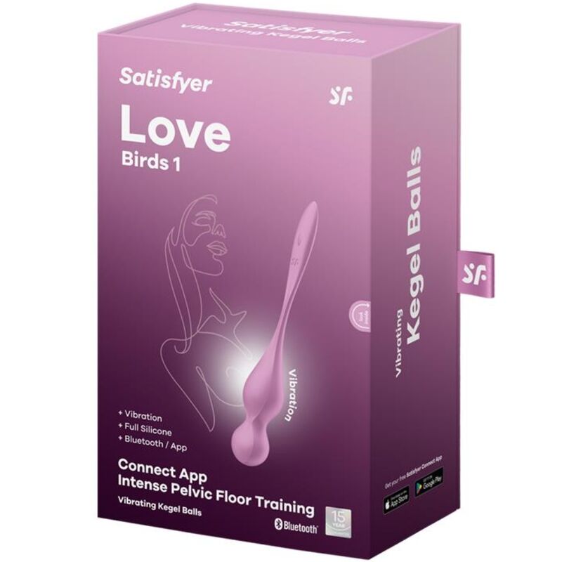 Satisfyer Love Birds 1 palline vaginali rosa 12 programmi app