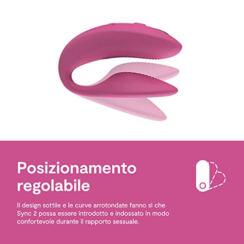 We-Vibe Sync 2 vibratore di coppia rosa con app