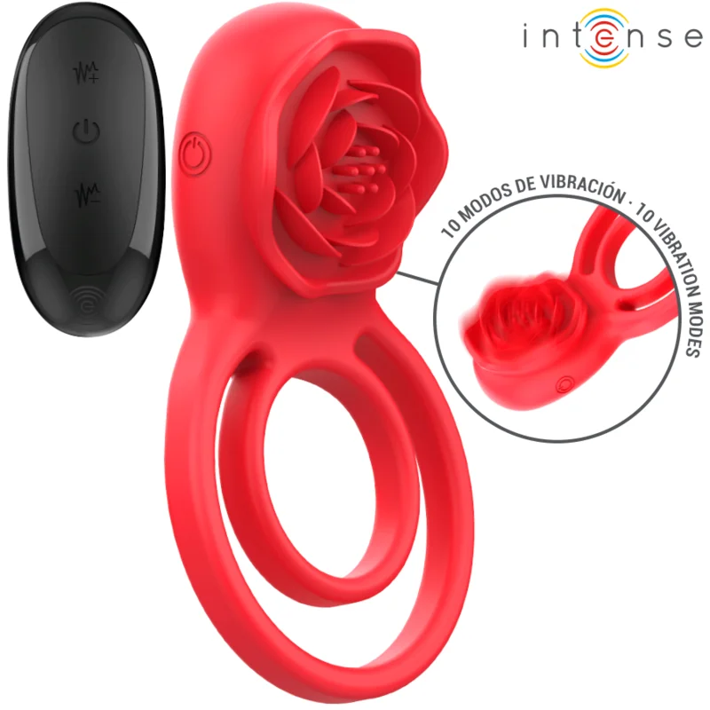 Intense Gail Rosa Rossa Stimolatore Coppia Telecomando