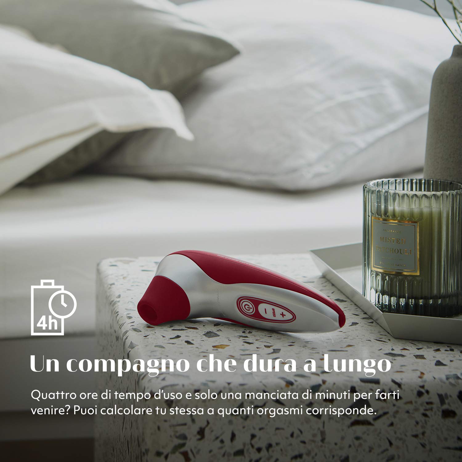 Womanizer Pro40 stimolatore clitorideo Pleasure Air rosso