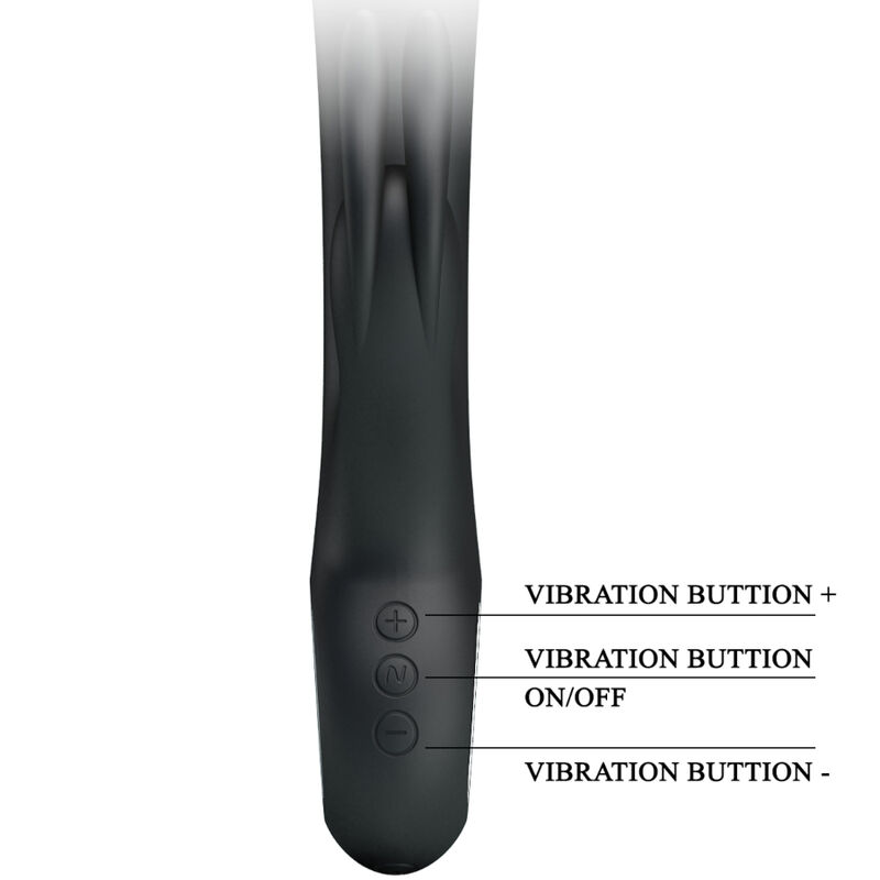 Pretty Love Carina vibratore rabbit riscaldante nero