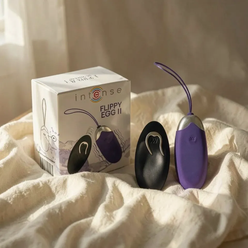 Intense Flippy II ovetto vibrante viola telecomando 10 m