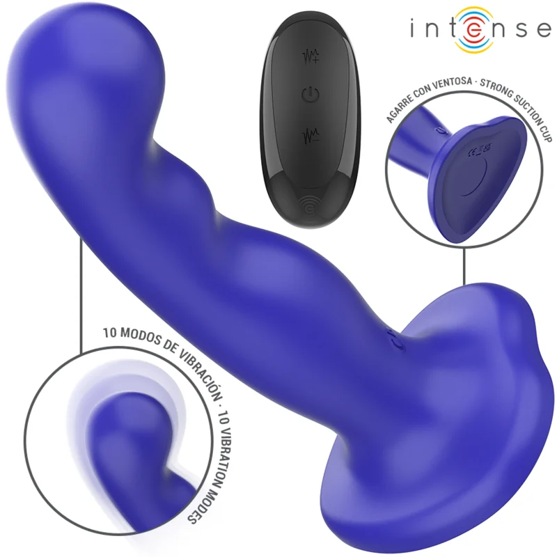 Frutille Intense Shorty vibratore blu con ventosa