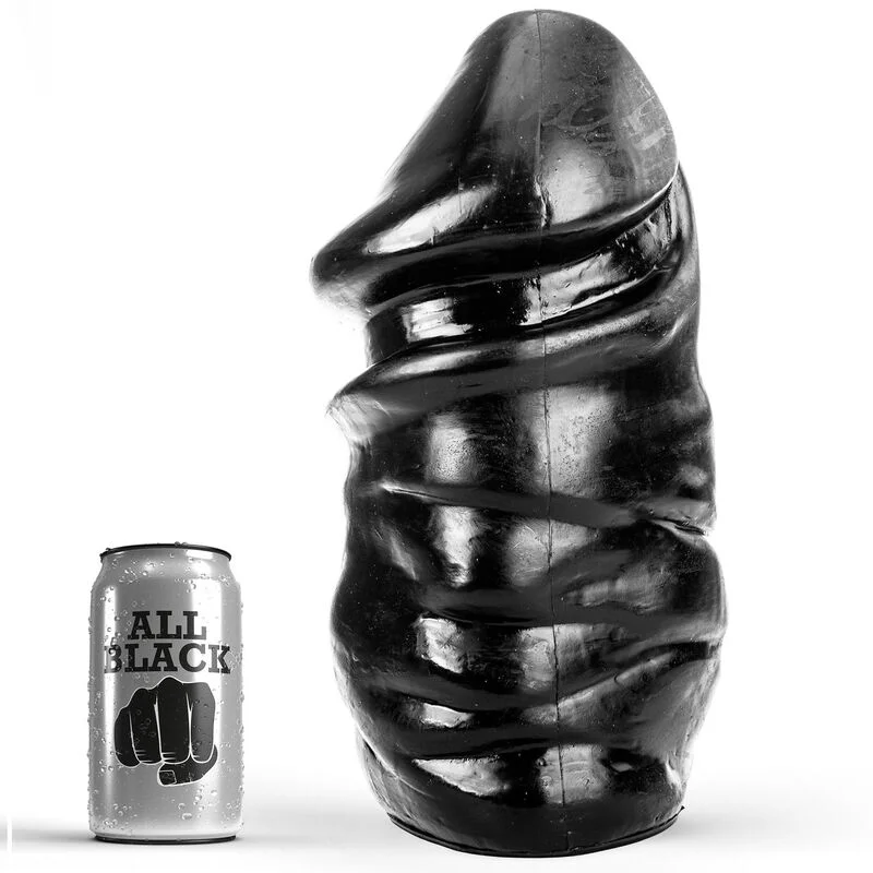 Frutille All Black dildo 33 cm PVC ipoallergenico