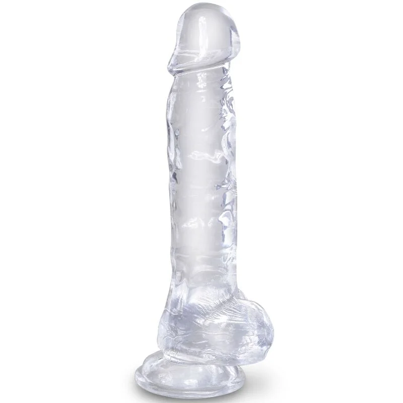 Pipedream King Cock Clear dildo trasparente 16,5 cm con ventosa