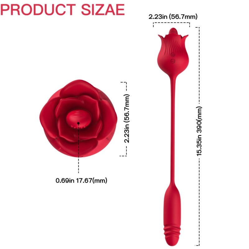 Armony Rosa Lingua stimolatore clitoride con lingua