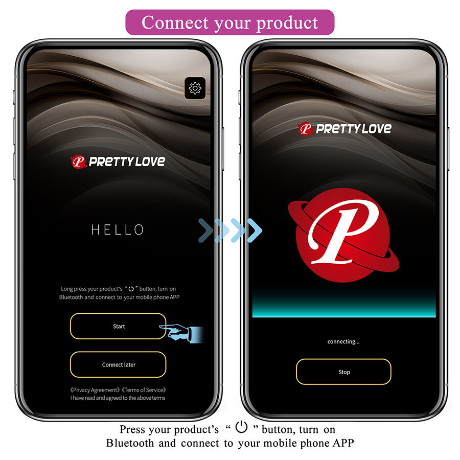 Pretty Love Dora vibratore di coppia con app 12 modi