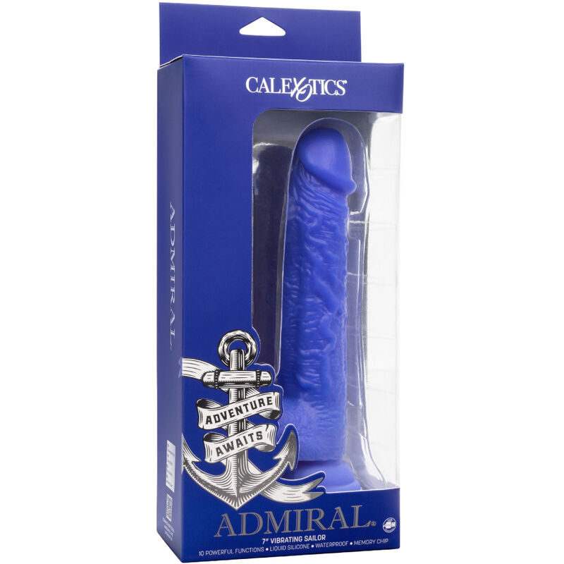 CalExotics Admiral Sailor vibratore ventosa blu