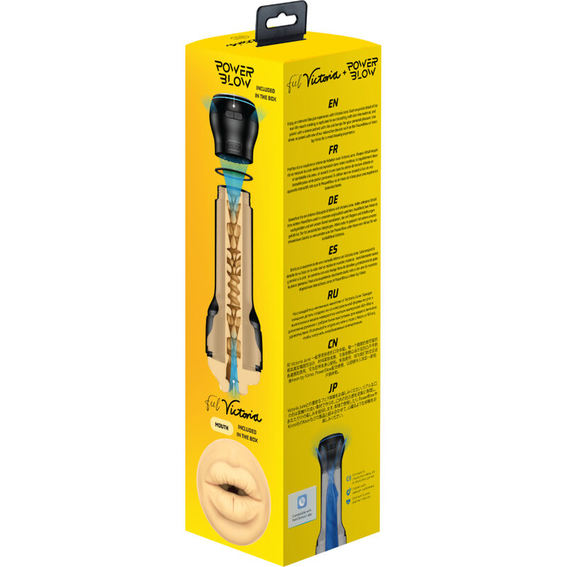 Kiiroo FeelVictoria Mouth masturbatore + PowerBlow