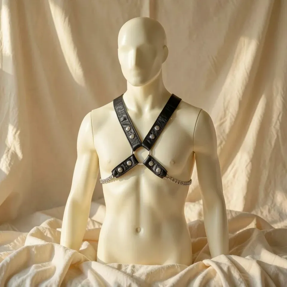 Leather Body Catena II imbracatura pelle catene