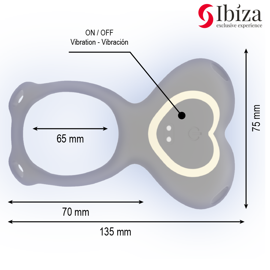Ibiza Iel vibratore slip indossabile silicone telecomando