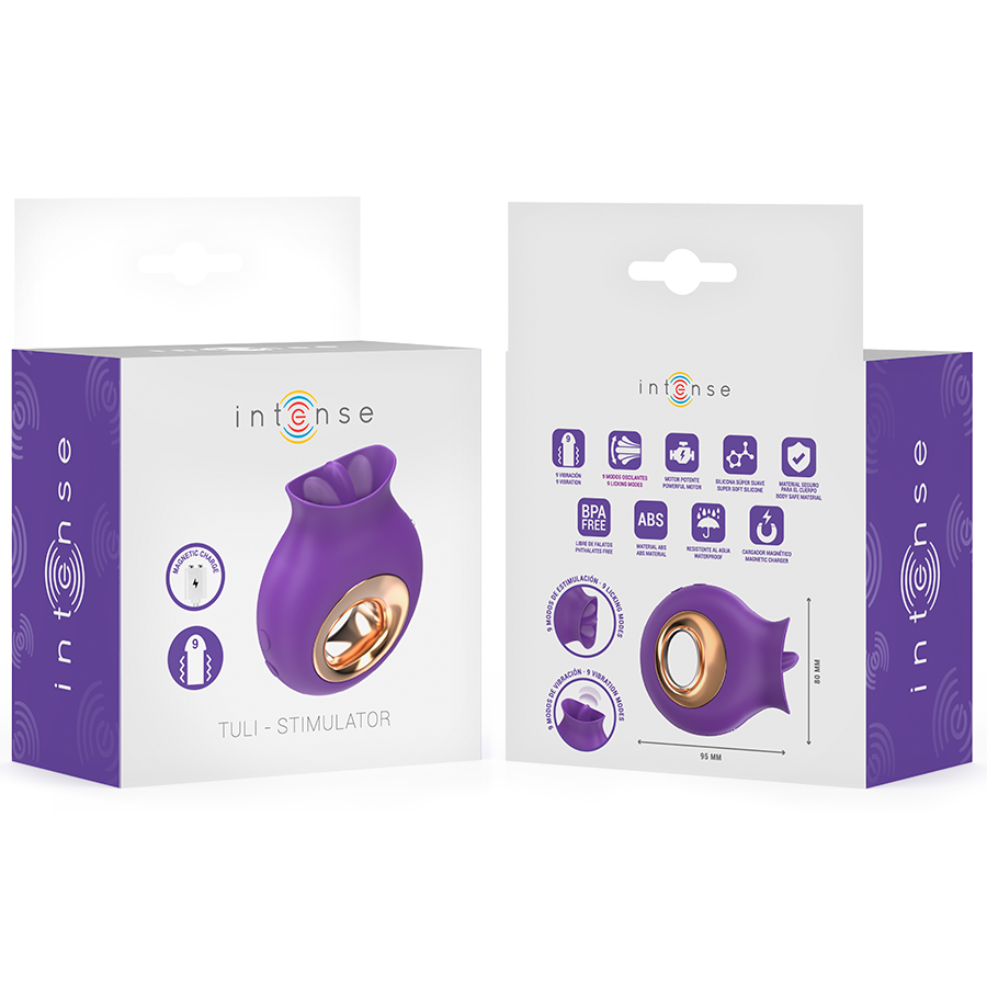 Intense Tuli stimolatore clitorideo viola oscillazione