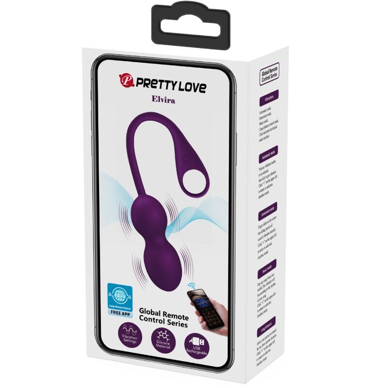 Pretty Love Elvira palline Kegel vibranti app 12 modi