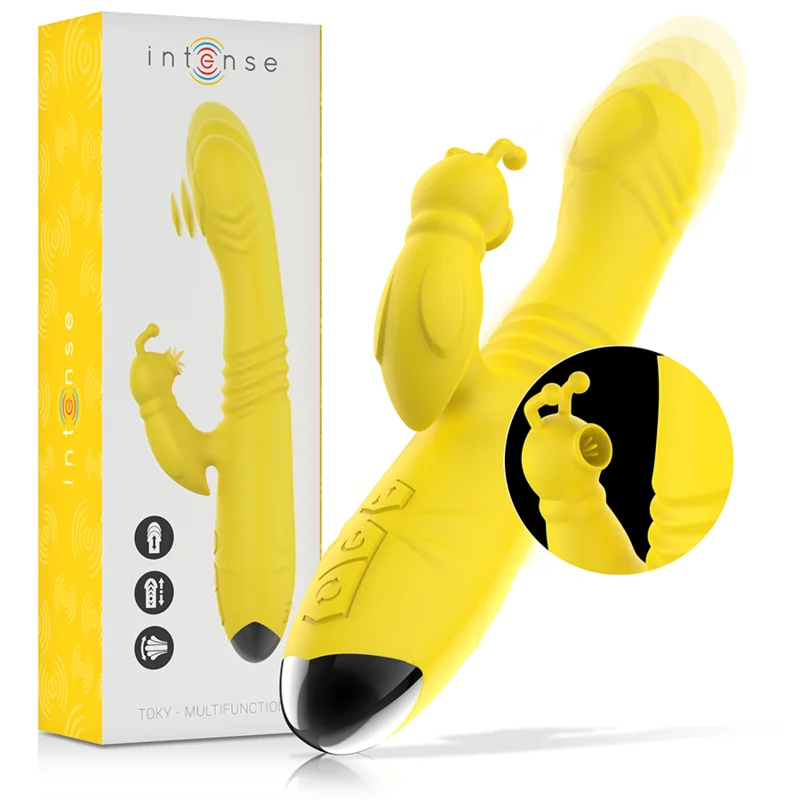 TOKY Intense stimolatore clitorideo vibratore giallo