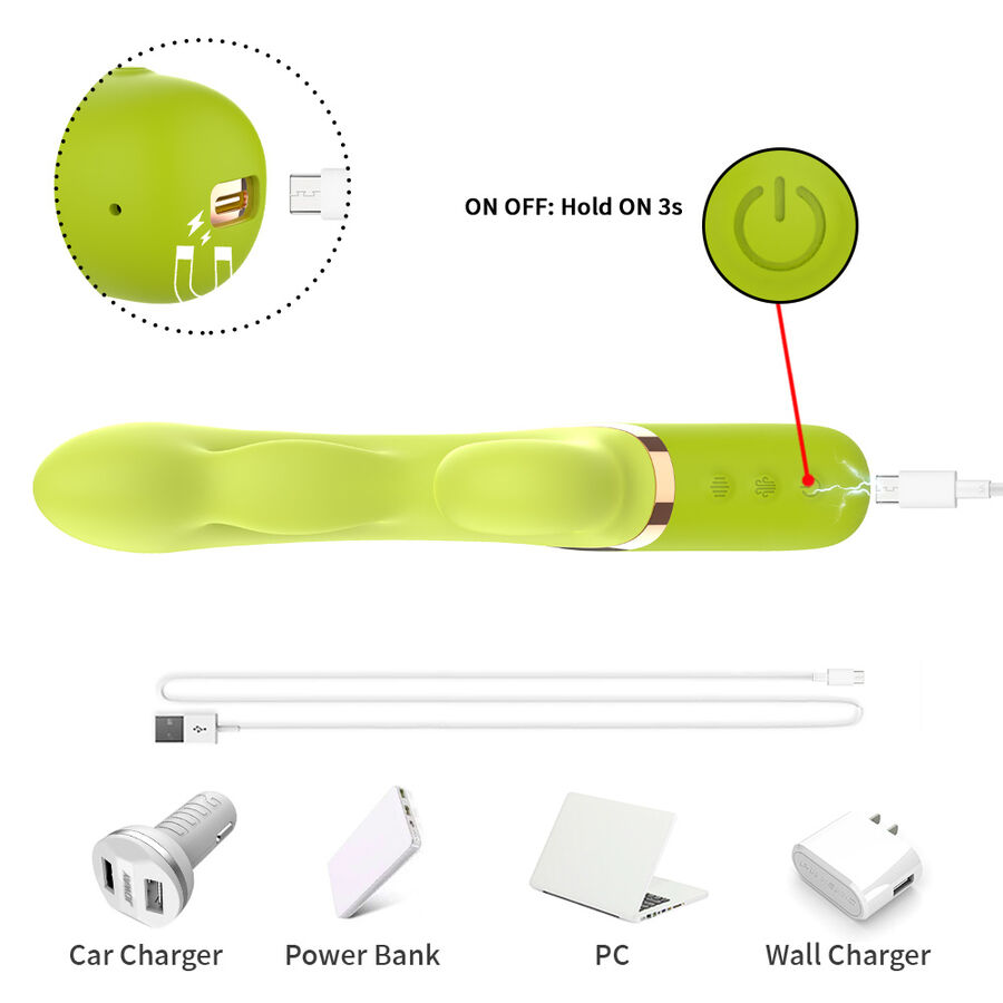 ARMONY A-Spot vibratore gonfiabile verde punto A