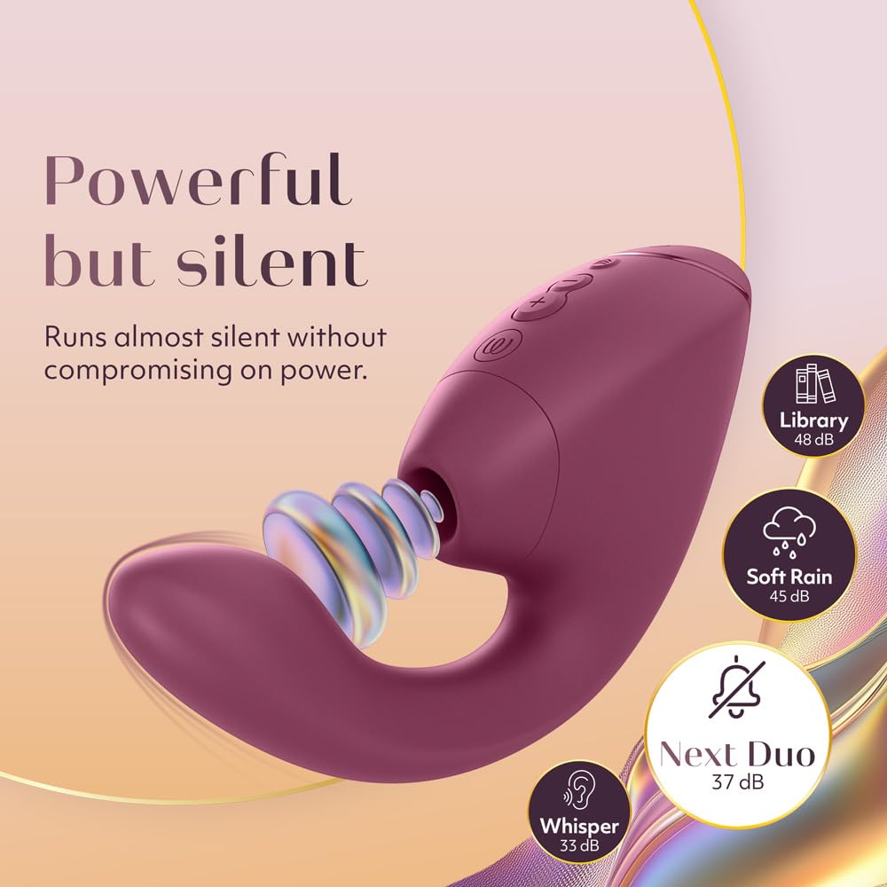Womanizer Next Duo vibratore rabbit rosa 14 livelli