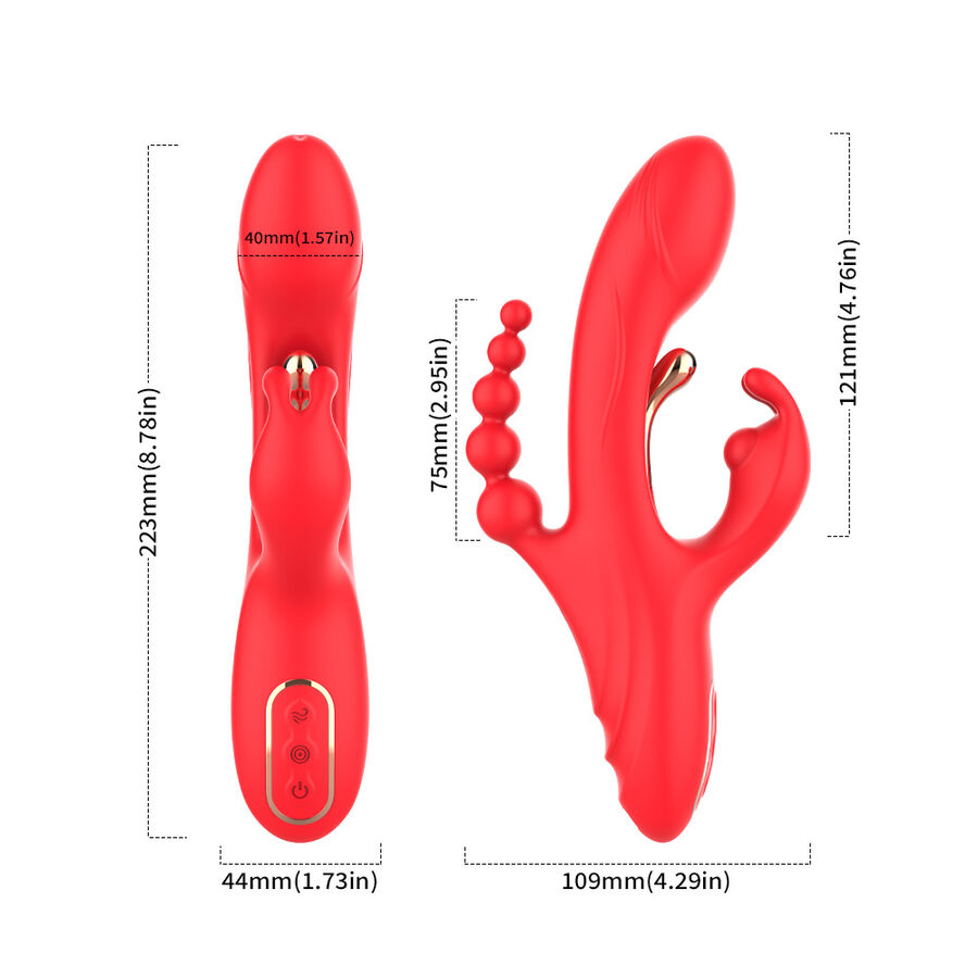 Armony G-Spot Duo vibratore punto G rosso doppia stimolazione