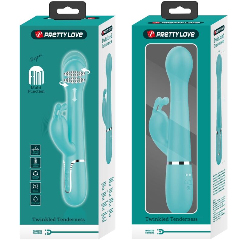 Pretty Love Dejon vibratore verde acqua rotante