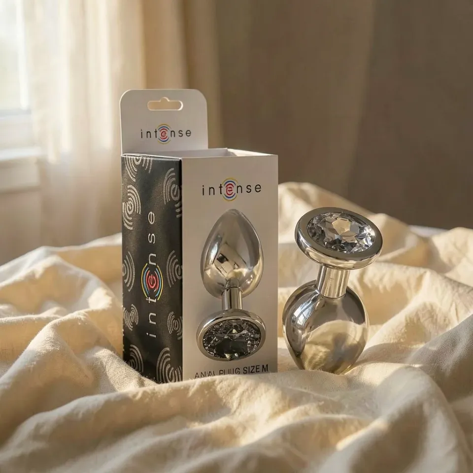 Intense Plug Gioiello Nero M plug anale in metallo