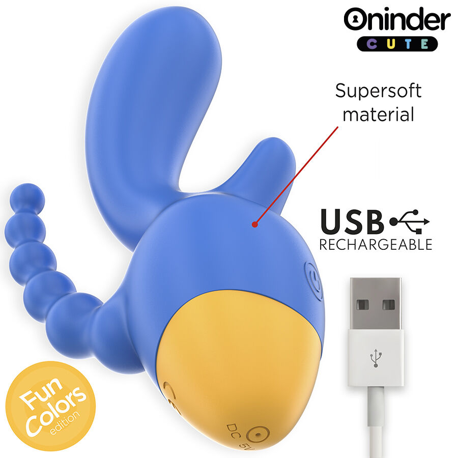 ONINDER Love 3 Some vibratore triplo silicone app