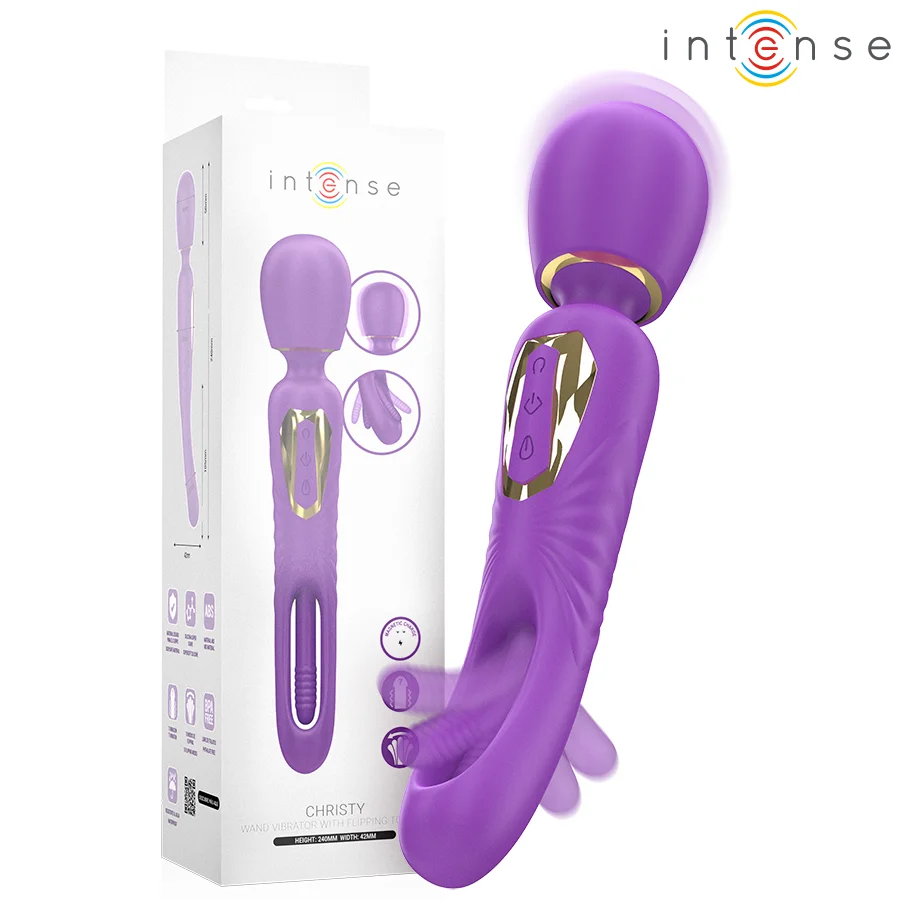 Frutille Christy Intense vibratore lingua rotante silicone