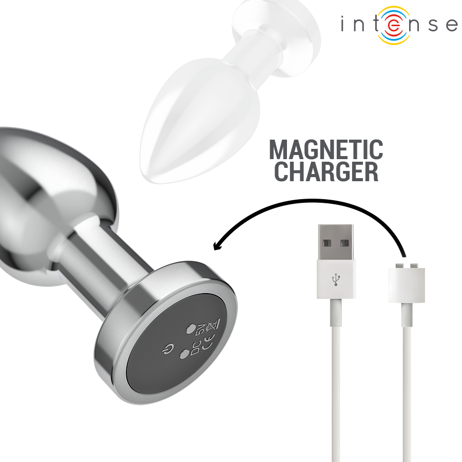 Intense Plug Vibrante M plug anale metallo telecomando