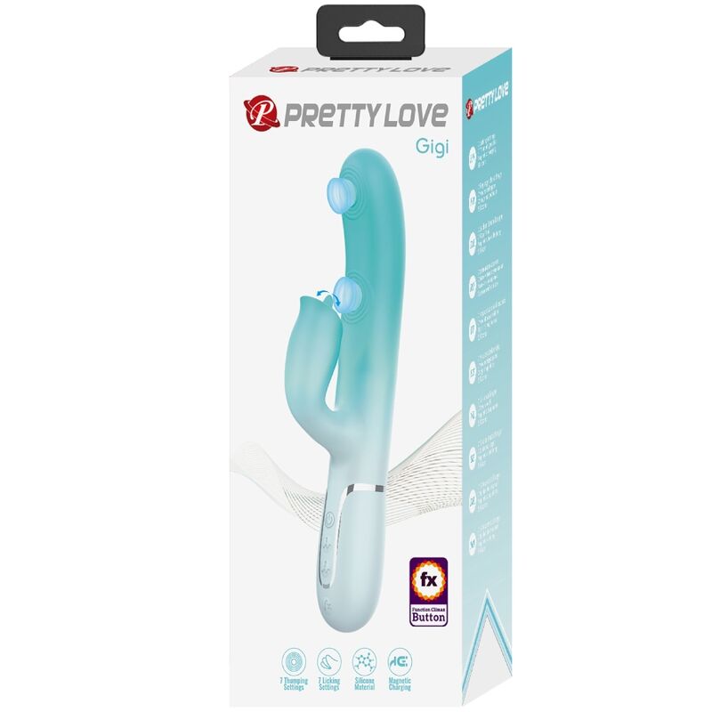 Pretty Love Gigi vibratore rabbit verde acqua