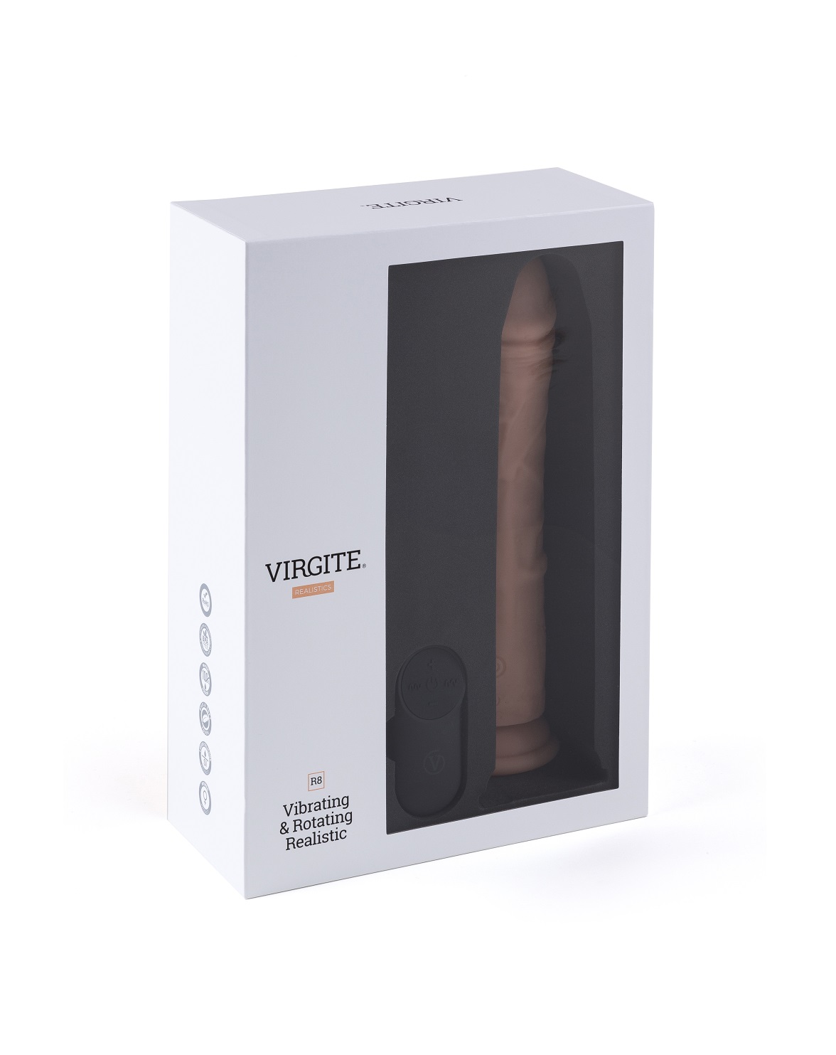 Virgite Love Hit R8 Vibratore Realistico Rotante 21 cm telecomando