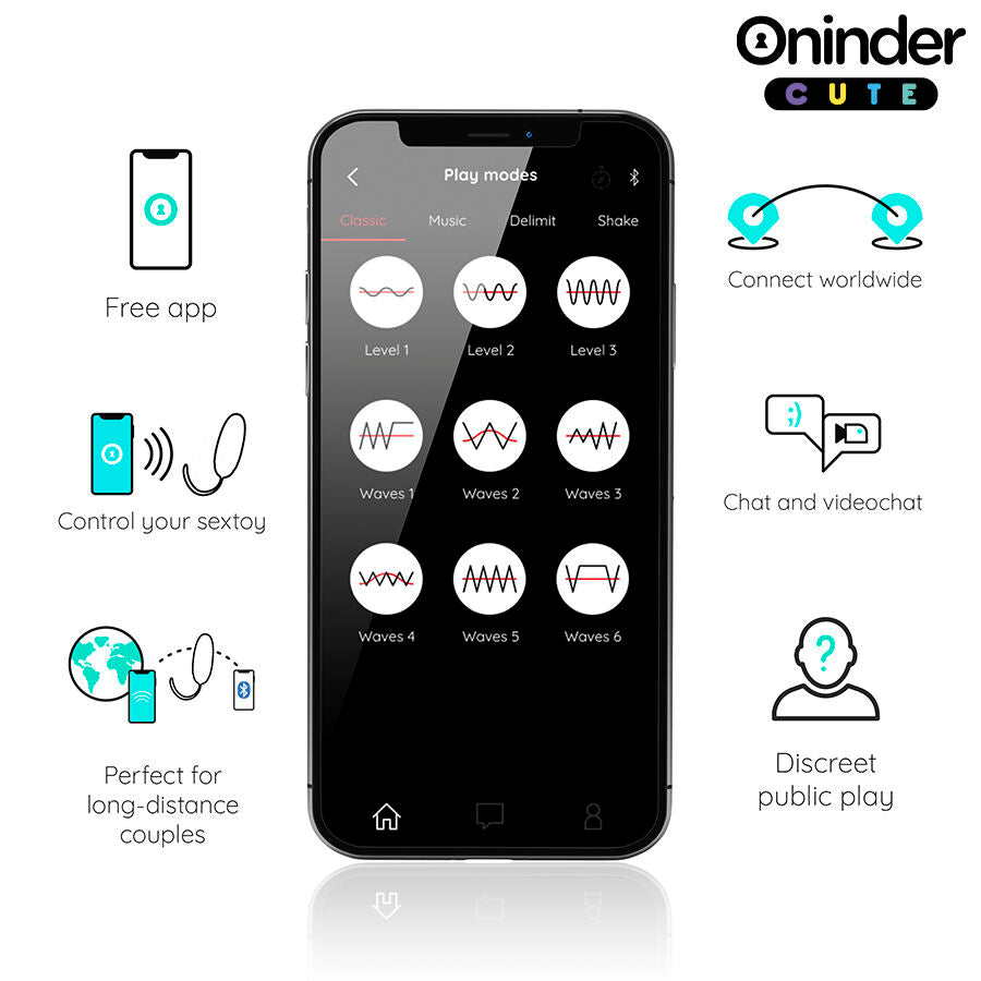 Oninder Cute ovetto vibrante con movimento wave