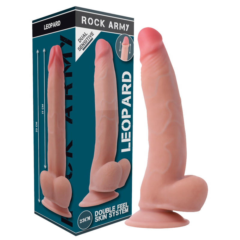 RockArmy Leopard strap-on 23 cm con imbracatura