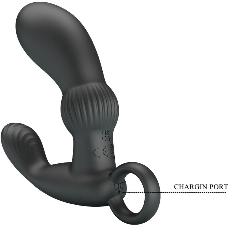 Pretty Love Cayla plug prostatico nero 12 vibrazioni